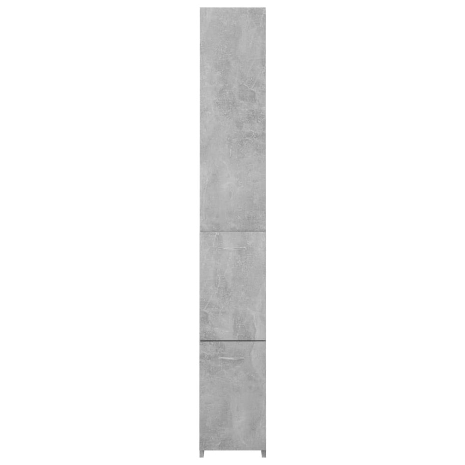 Armario baño madera contrachapada gris hormigón 25x26,5x170