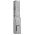 Armario baño madera contrachapada gris hormigón 25x26,5x170