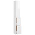 Armario baño madera contrachapada blanco brillo 25x26,5x170