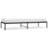 Estructura de cama de metal negro 80x200