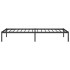 Estructura de cama de metal negro 80x200