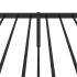 Estructura cama sin colchón con cabecero metal negro 75x190