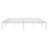 Estructura de cama sin colchón metal blanco 183x213