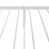 Estructura cama sin colchón con cabecero metal blanco 90x200