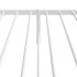 Estructura cama sin colchón con cabecero metal blanco