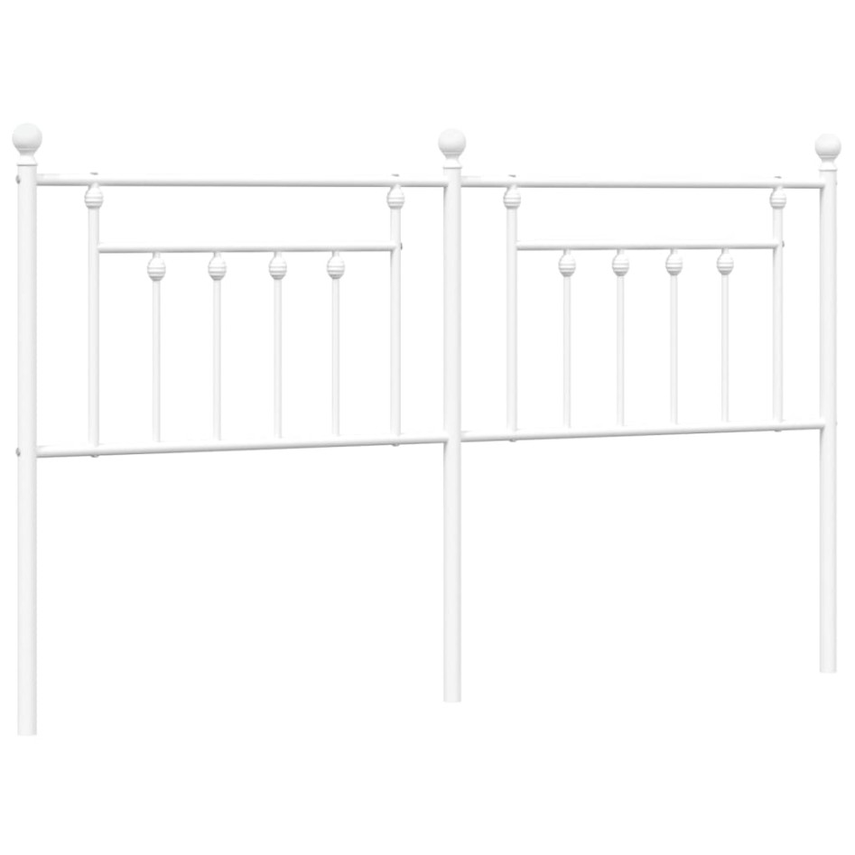 Cabecero de metal blanco 160