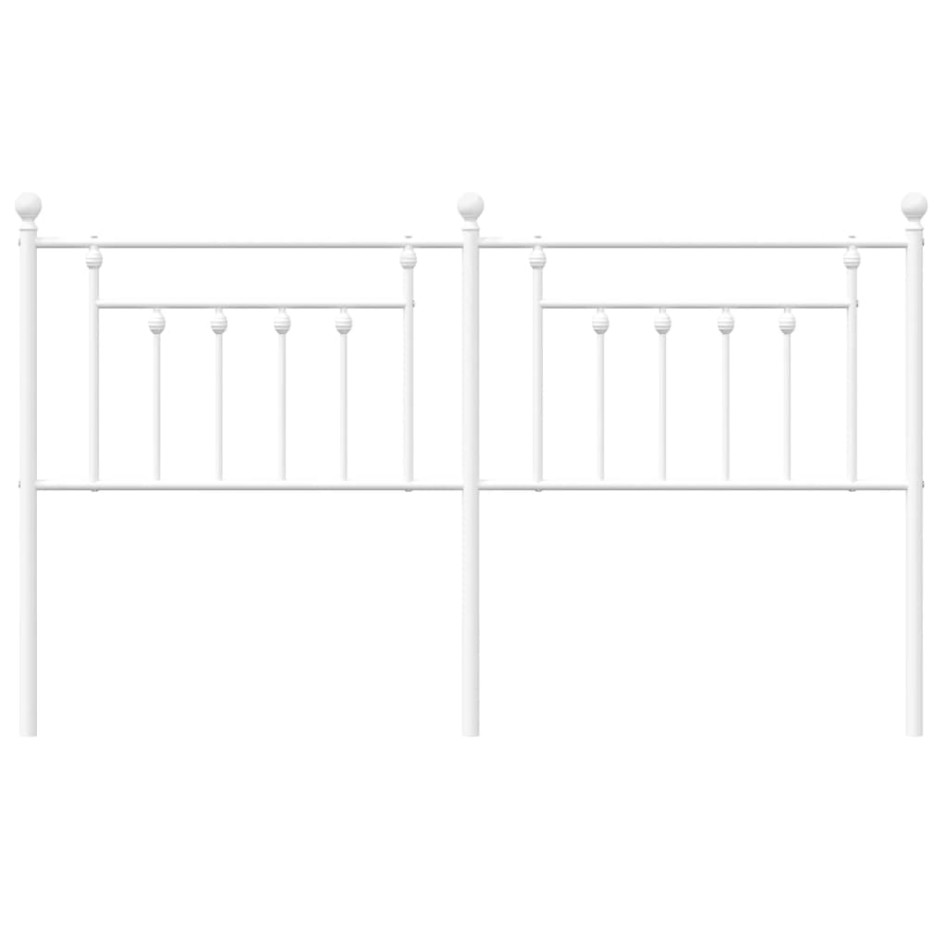 Cabecero de metal blanco 160