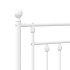 Cabecero de metal blanco 160