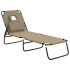 Tumbona plegable acero recubrimiento en polvo tela Oxford