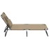 Tumbona plegable acero recubrimiento en polvo tela Oxford