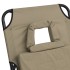 Tumbona plegable acero recubrimiento en polvo tela Oxford