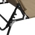 Tumbona plegable acero recubrimiento en polvo tela Oxford