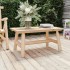 Mesa de centro de madera maciza de abeto 90x50x41