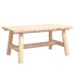 Mesa de centro de madera maciza de abeto 90x50x41