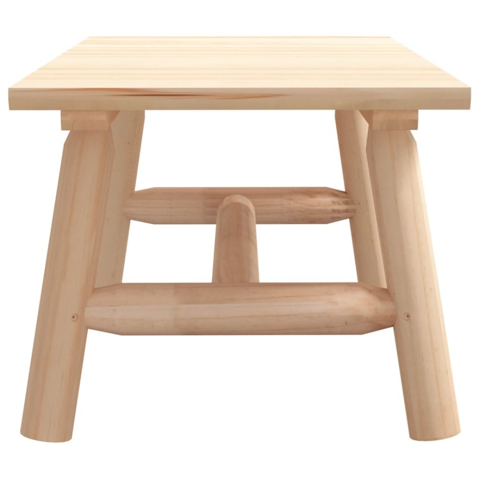 Mesa de centro de madera maciza de abeto 90x50x41