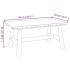 Mesa de centro de madera maciza de abeto 90x50x41