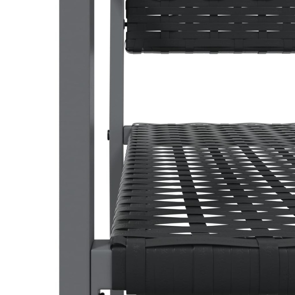 Sillas de jardín 2 uds ratán sintético negro 54x62,5x89