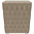 Mesa de jardín con tapa extraíble polipropileno marrón