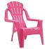 Sillas de jardín niños 2 uds aspecto madera PP rosa 37x34x44