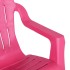 Sillas de jardín niños 2 uds aspecto madera PP rosa 37x34x44
