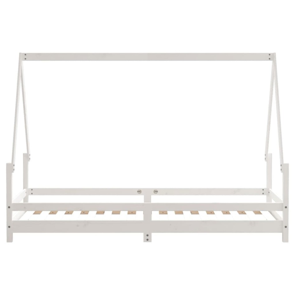 Estructura de cama para niños madera de pino blanco 90x200