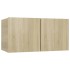 Muebles de salón colgantes 2 uds roble Sonoma 60x30x30