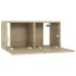 Muebles de salón colgantes 2 uds roble Sonoma 60x30x30