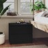 Mesitas de noche 2 uds madera contrachapada negro 50x39x43,5