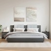 Mesitas de noche 2 uds madera maciza pino gris 40x30,5x40 cm