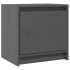 Mesitas de noche 2 uds madera maciza pino gris 40x30,5x40