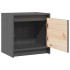Mesitas de noche 2 uds madera maciza pino gris 40x30,5x40