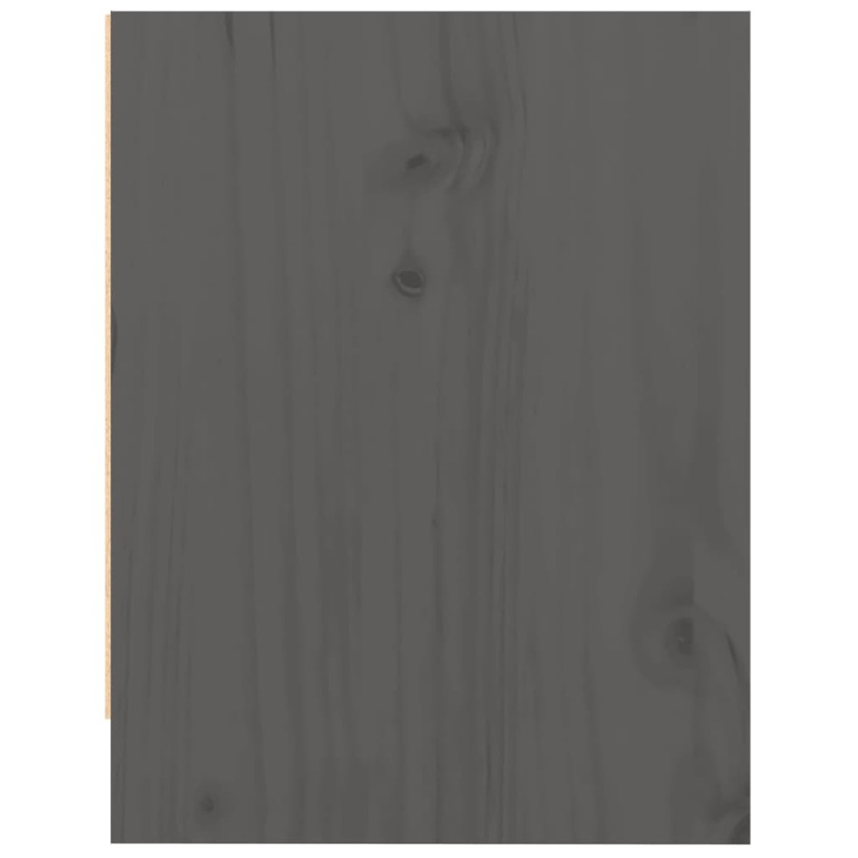Mesitas de noche 2 uds madera maciza pino gris 40x30,5x40