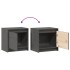 Mesitas de noche 2 uds madera maciza pino gris 40x30,5x40