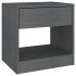 Mesitas de noche 2 uds madera maciza de pino gris 40x31x40