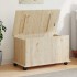 Baúl de almacenaje con ruedas ALTA madera maciza 73x39,5x43