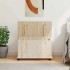 Baúl de almacenaje con ruedas ALTA madera maciza 73x39,5x43