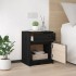 Mesitas de noche 2 uds madera maciza pino negro 40x31x50