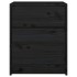 Mesitas de noche 2 uds madera maciza pino negro 40x31x50