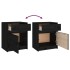 Mesitas de noche 2 uds madera maciza pino negro 40x31x50