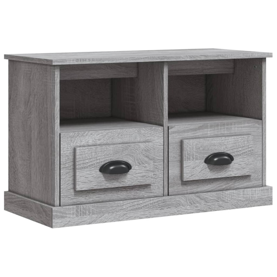 Mueble para TV madera contrachapada gris Sonoma 80x35x50