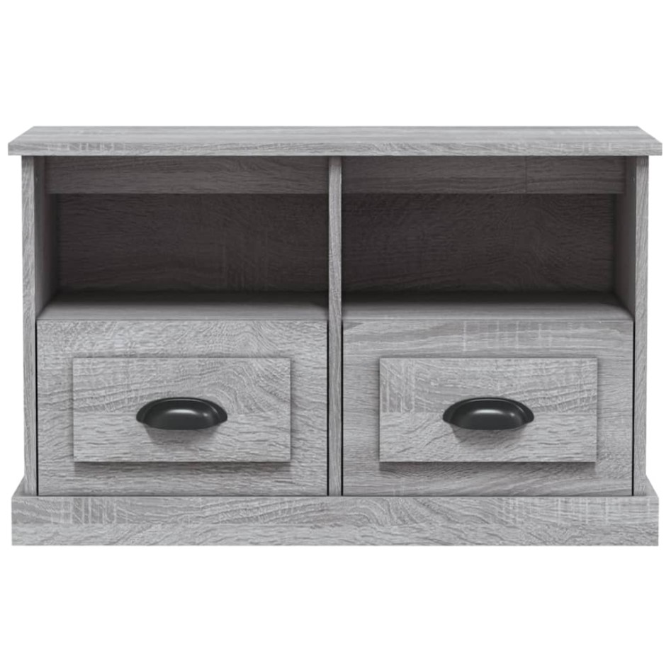 Mueble para TV madera contrachapada gris Sonoma 80x35x50