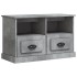 Mueble para TV madera contrachapada gris hormigón 80x35x50