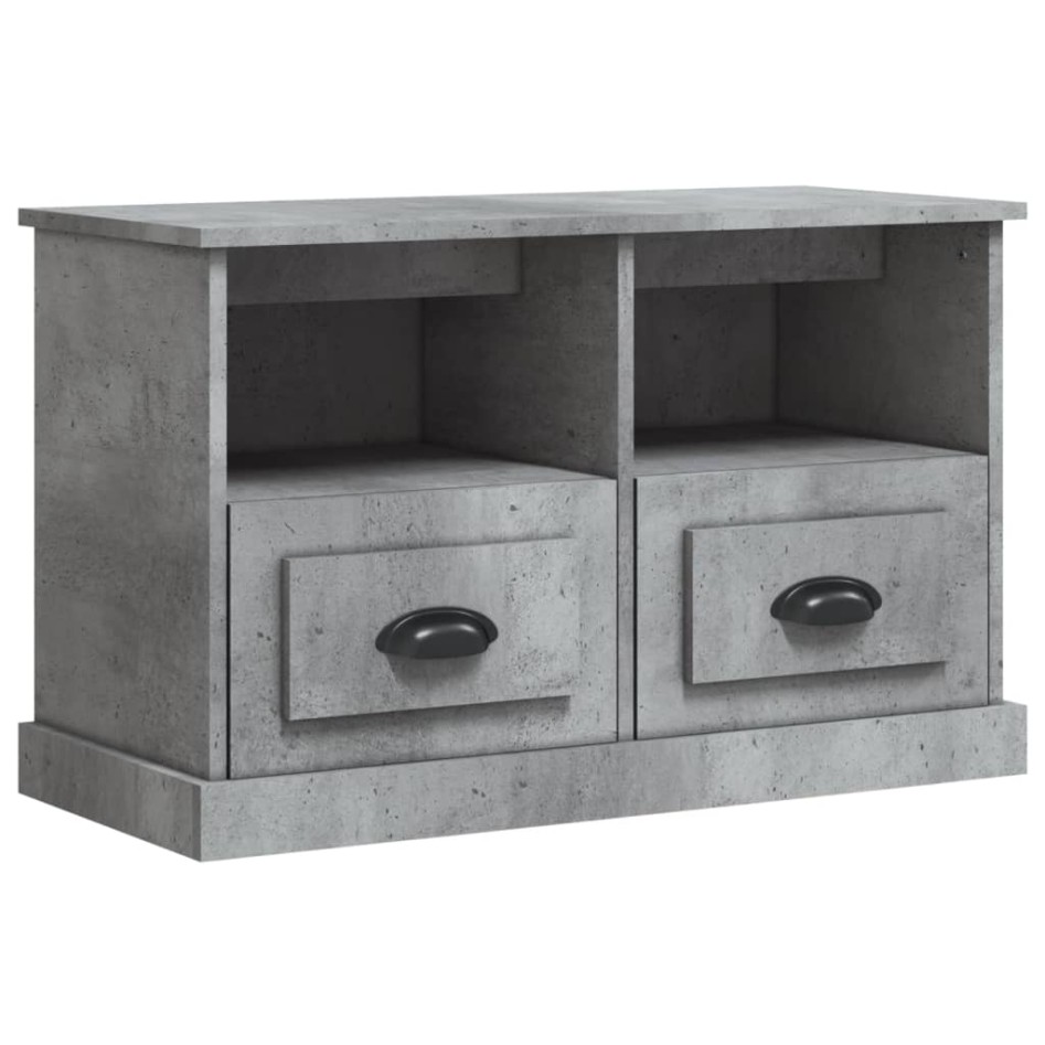 Mueble para TV madera contrachapada gris hormigón 80x35x50