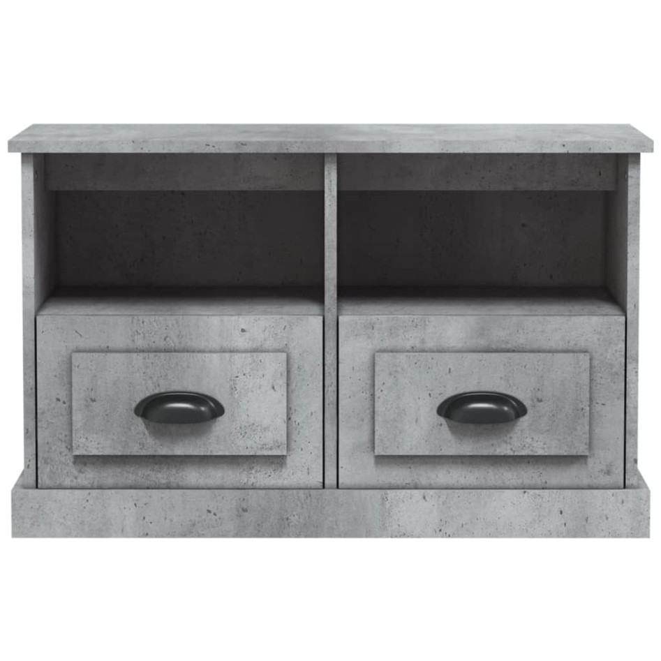 Mueble para TV madera contrachapada gris hormigón 80x35x50