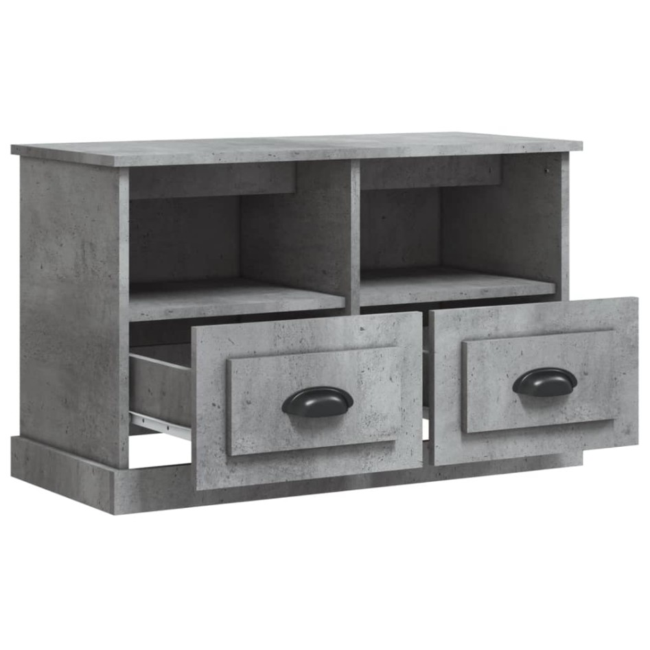 Mueble para TV madera contrachapada gris hormigón 80x35x50