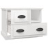 Mesita de noche blanco brillante 60x39x45