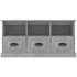 Mueble para TV madera contrachapada gris hormigón 100x35x50