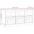 Mueble para TV madera contrachapada gris hormigón 100x35x50