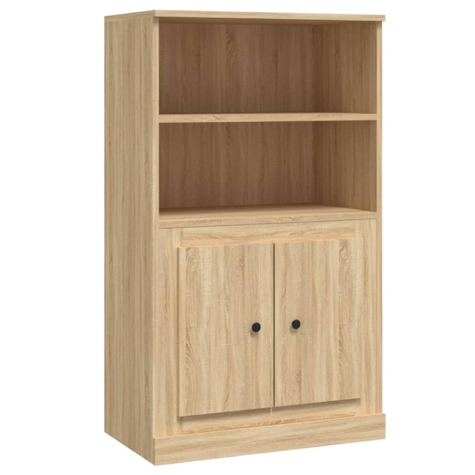 Aparador de madera contrachapada roble Sonoma 60x35,5x103,5