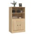 Aparador de madera contrachapada roble Sonoma 60x35,5x103,5